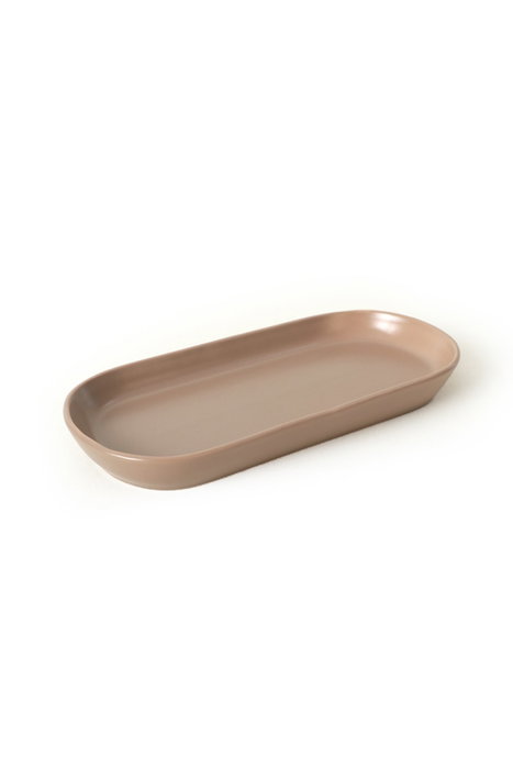 Hermia Juego de Fuentes de Cerámica Topo de 26 cm (2 Piezas) de ST080102F977A000000MAKYK00